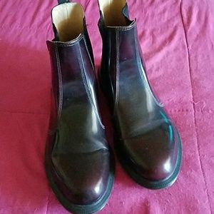 Authentic Dr. Martens Men's dark wine color boots