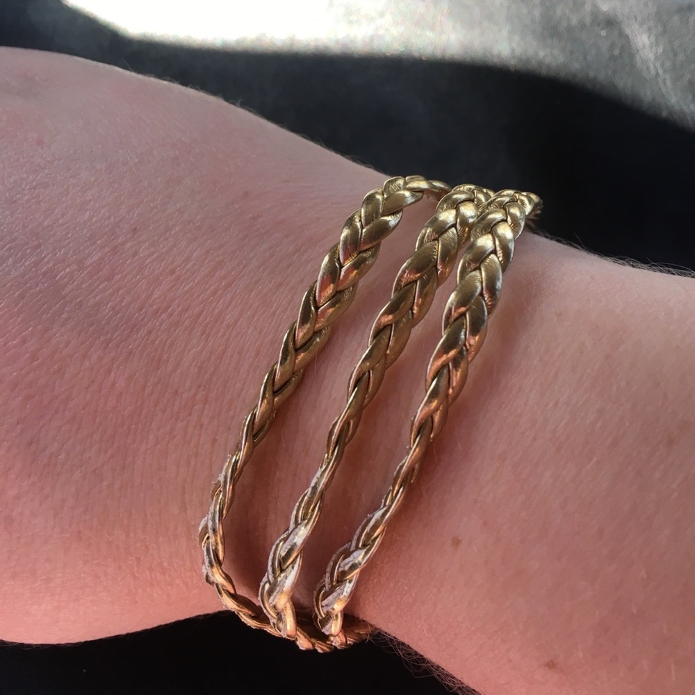 New Gold braided bracelet