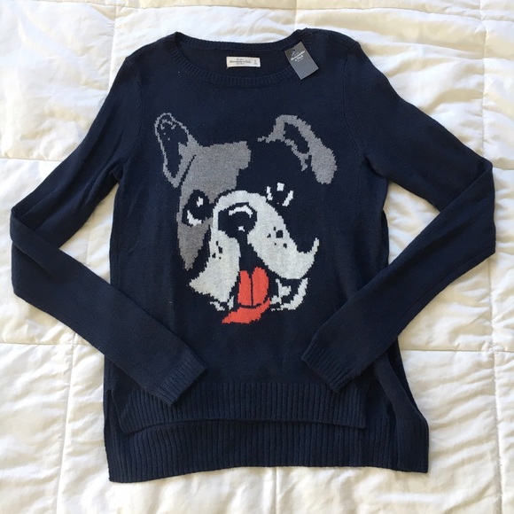 Abercrombie & Fitch Sweaters - SALE❗️Abercrombie & Fitch Navy Frenchie Sweater Abercrombie & Fitch Sweaters - SALE❗️Abercrombie & Fitch Navy Frenchie Sweater
