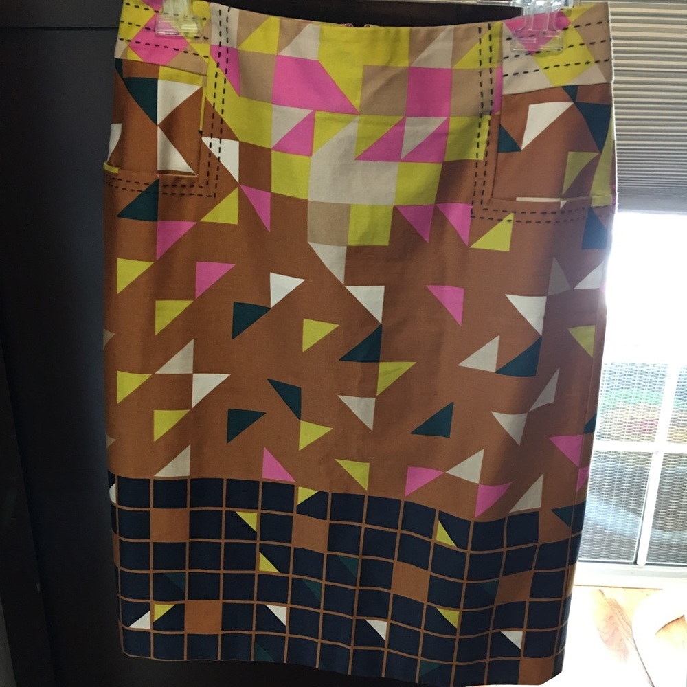 Tory Burch Geometric print skirt size 6