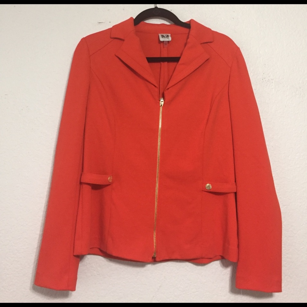 NWT- Anne Klein Orange Jacket