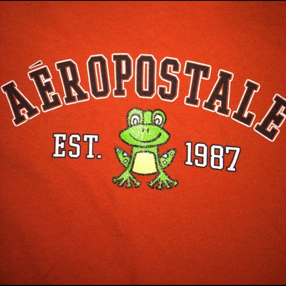 Orange Aeropostale Graphic Tee - Picture 4 of 4