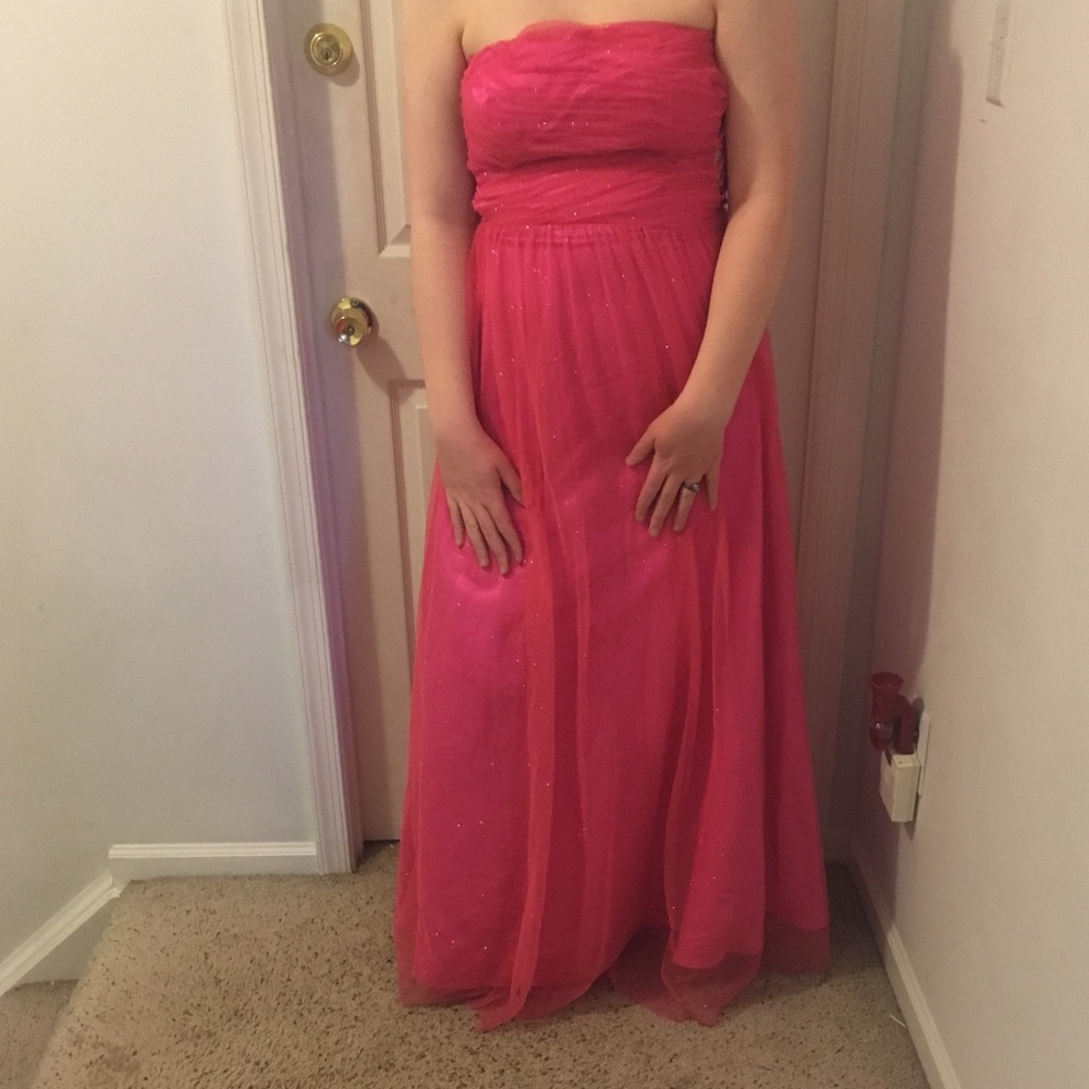 Pink, Ballroom Style Prom Dress