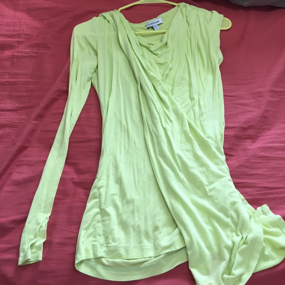 Bebe wrap shirt.