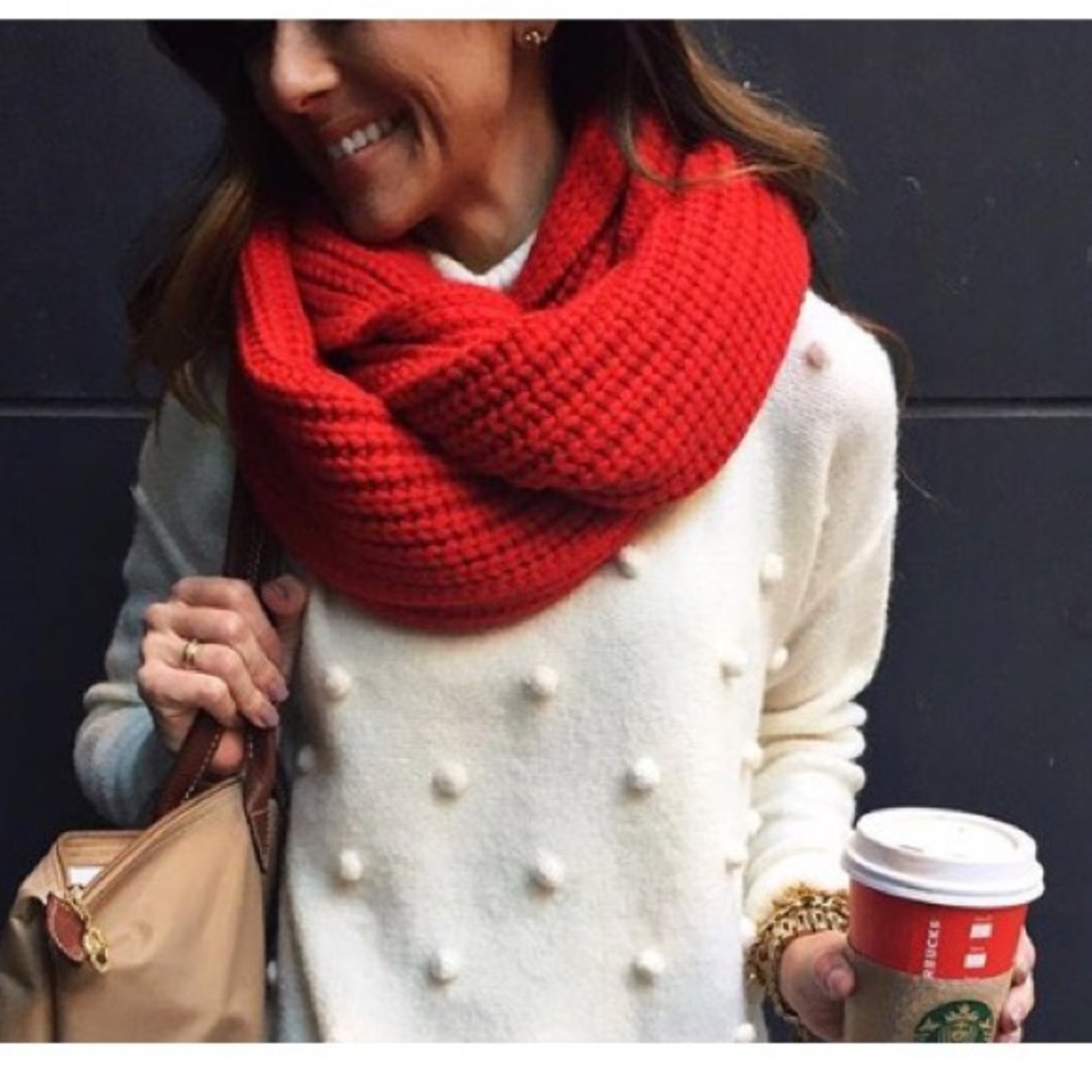 ❄️SOLD❄️NEW J. Crew wool Infinity Scarf - Picture 1 of 4
