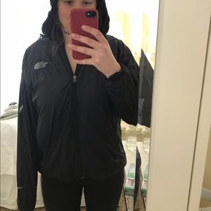 Black North Face Rain Jacket