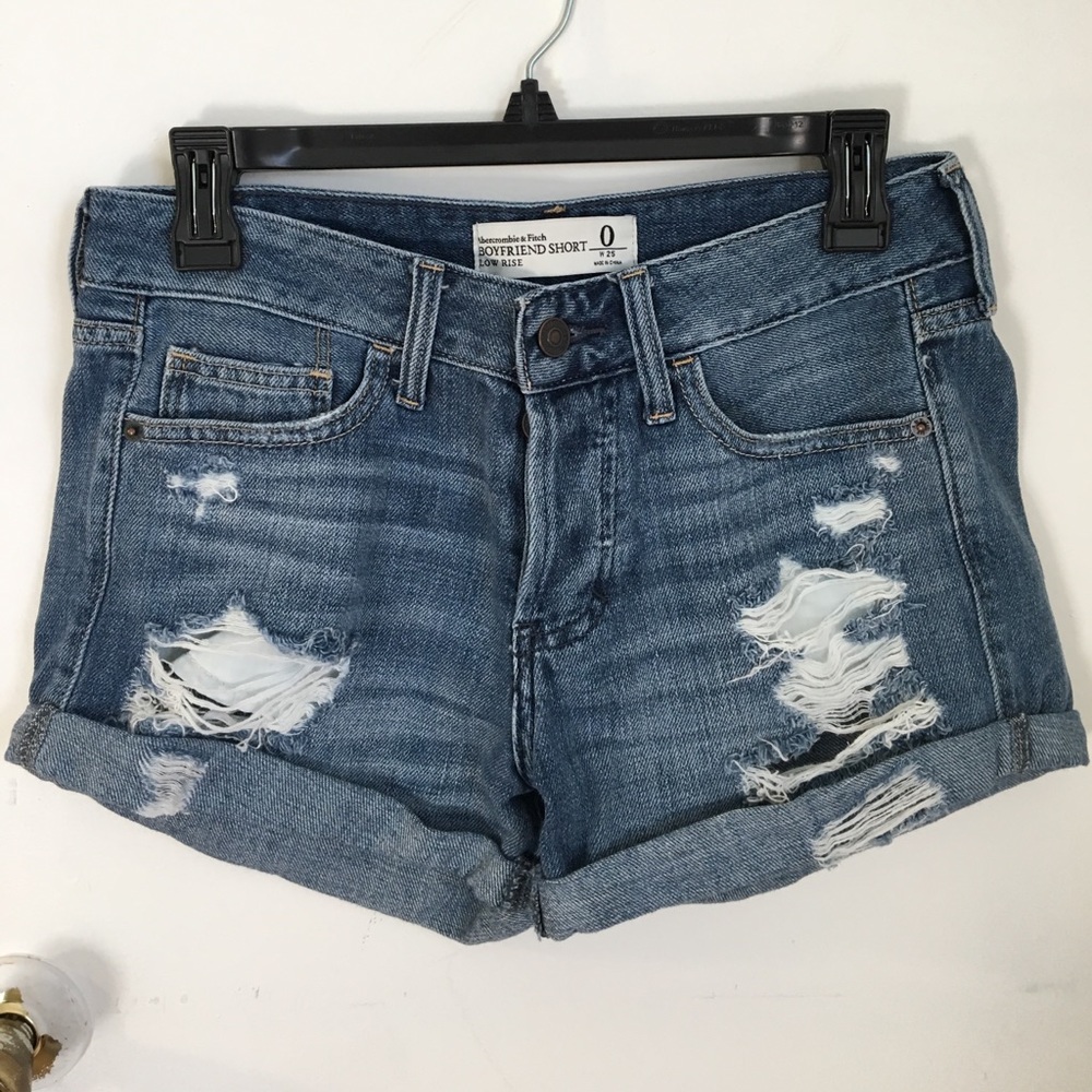 Abercrombie & Fitch Button Up Jean Shorts