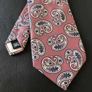 Classic Burberry tie! Pink Paisley!
