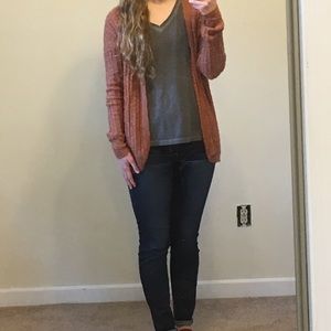 Burnt orange cardigan