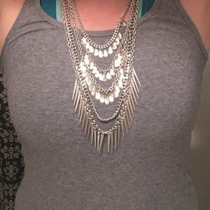 Premier Designs jewelry silver necklace