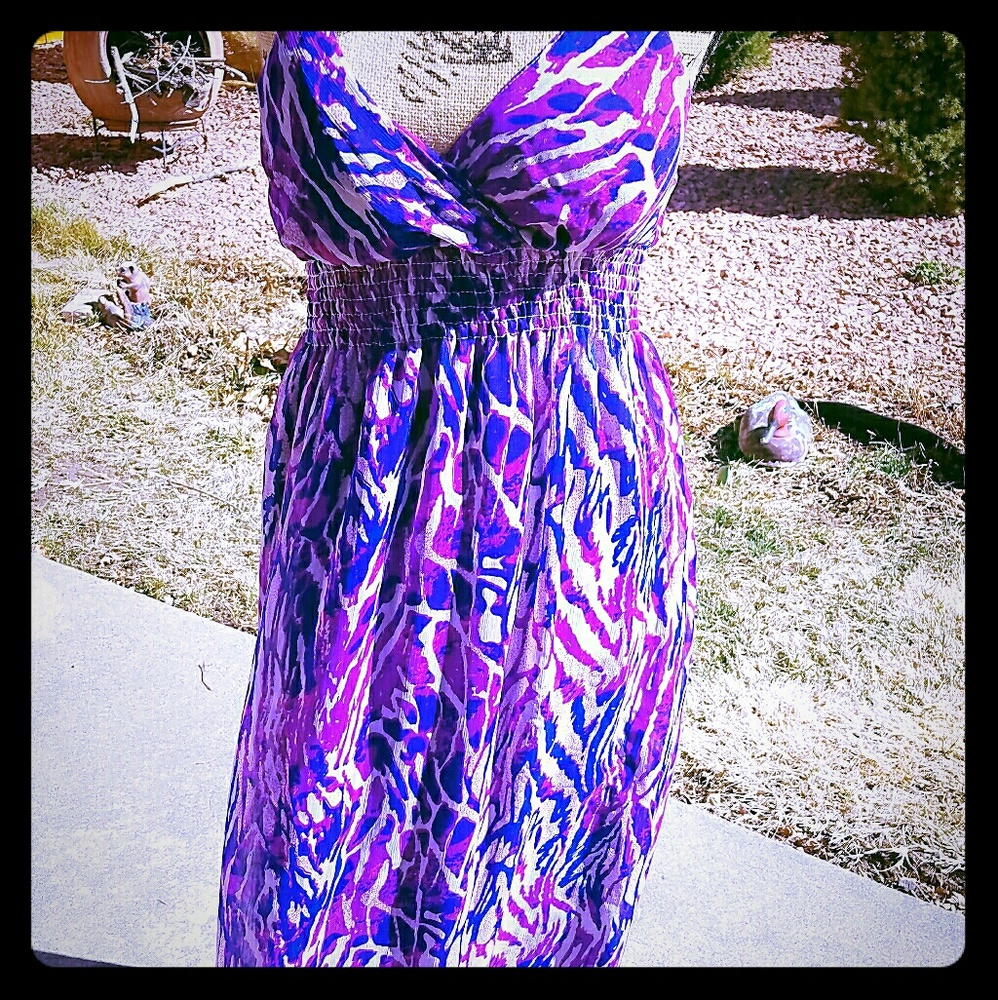 Beautiful purple maxi dress!