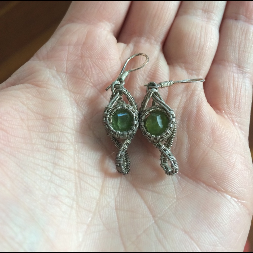 Wire wrap earrings