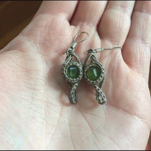 Wire wrap earrings