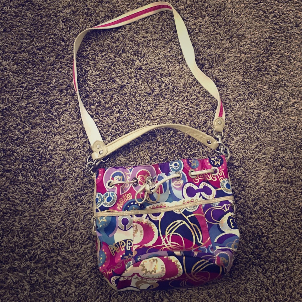 Coach poppy cross body/ handbag