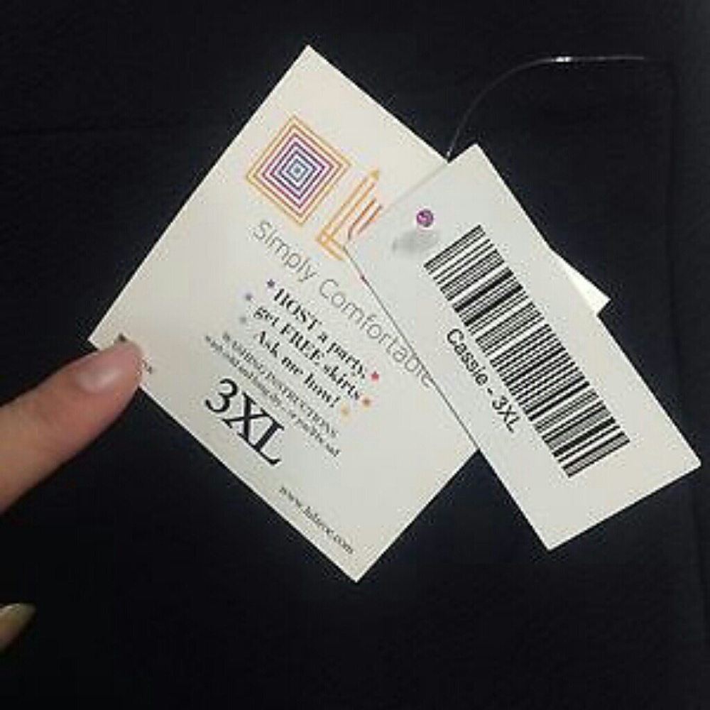 Solid black 3xl Lularoe Cassie