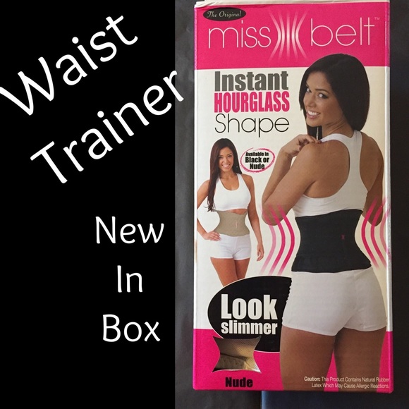 Miss Belt Waist Trainer Cincher Hourglass Shape Belly Shaper Black or Nude NEW