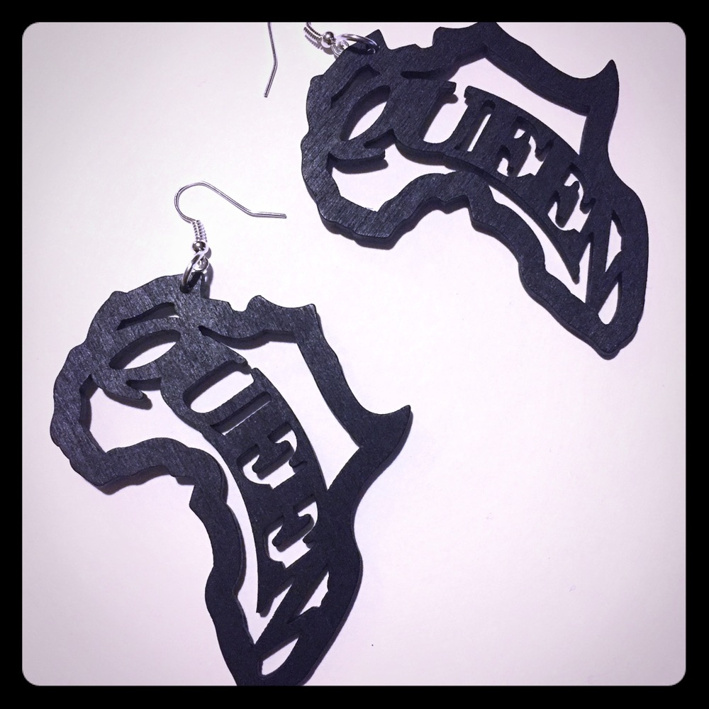 💯✔️‼️Queen Status Africa Earrings 👑