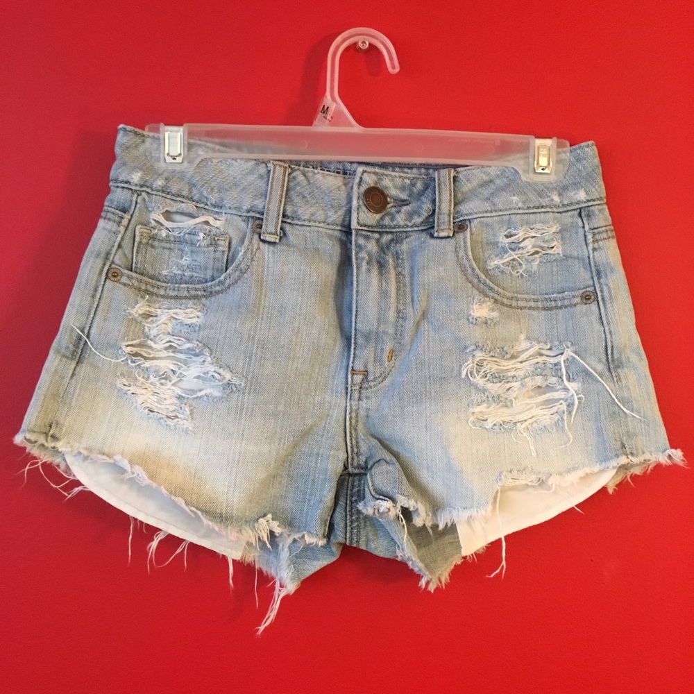 AEO vintage high-rise jean shorts