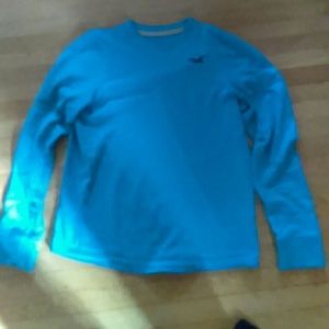 Hollister baby blue long-sleeved shirt