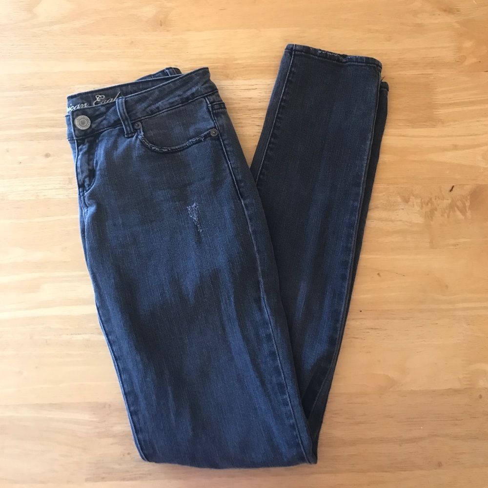 Gray American Eagle Skinny Jeans