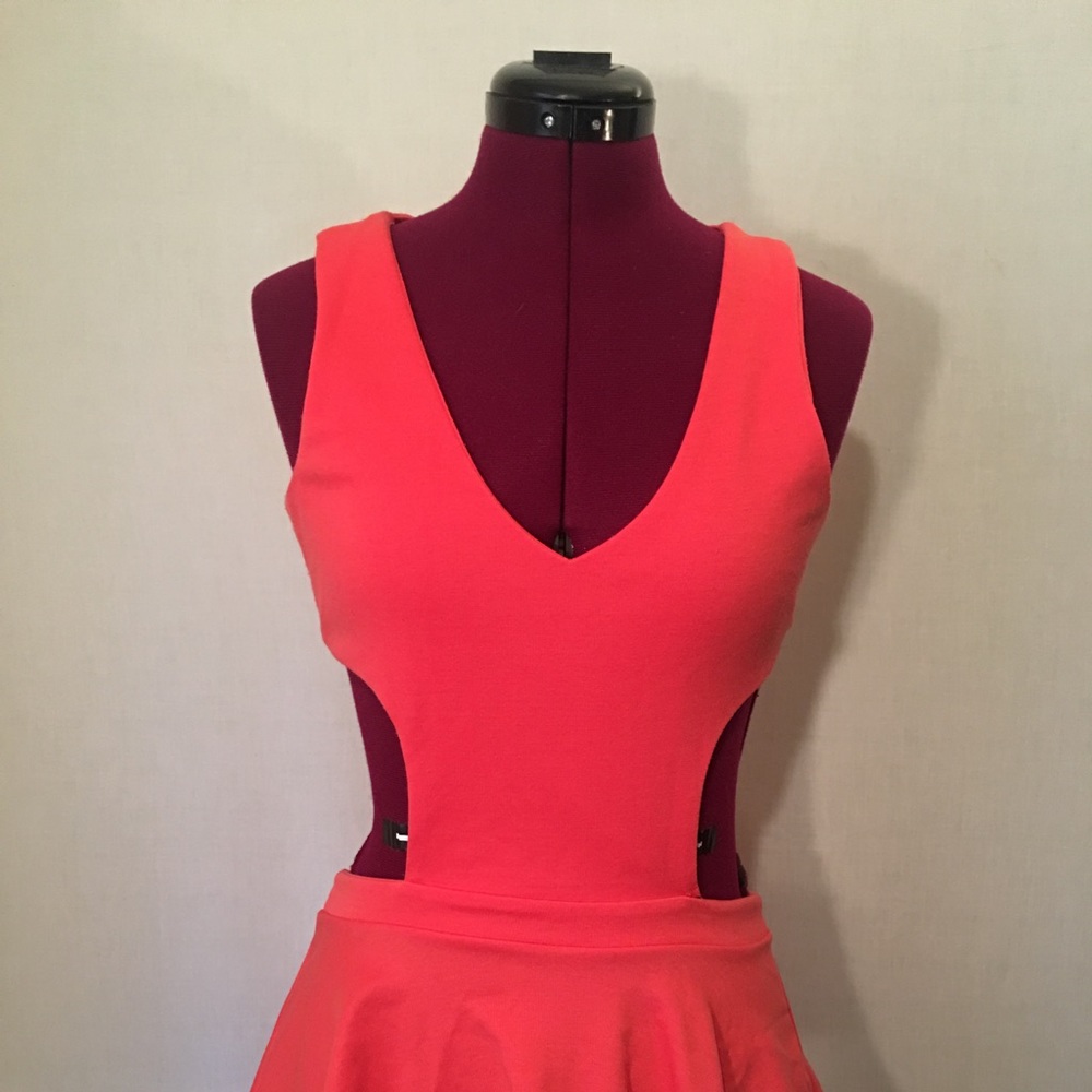 Coral Backless Top
