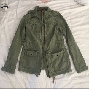 Olive green H&M Divided Utility Parka jacket