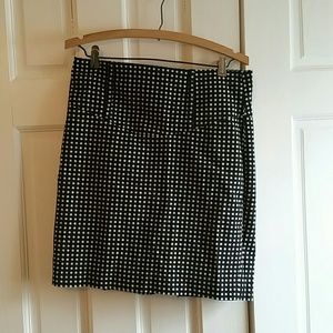 Black and white polka-dot Skirt