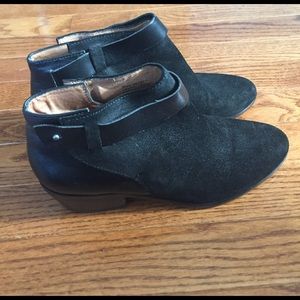 Madewell charley suede tab booties