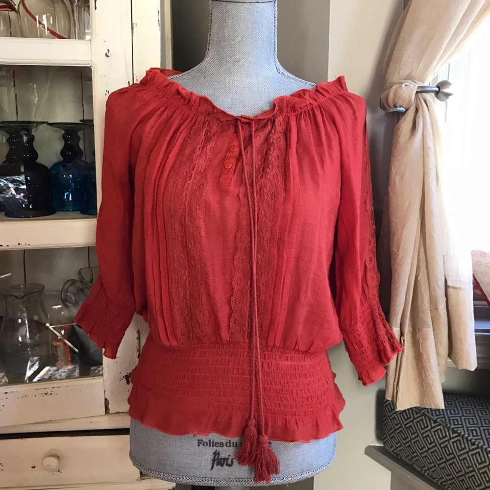Very Pretty Orange Blouse