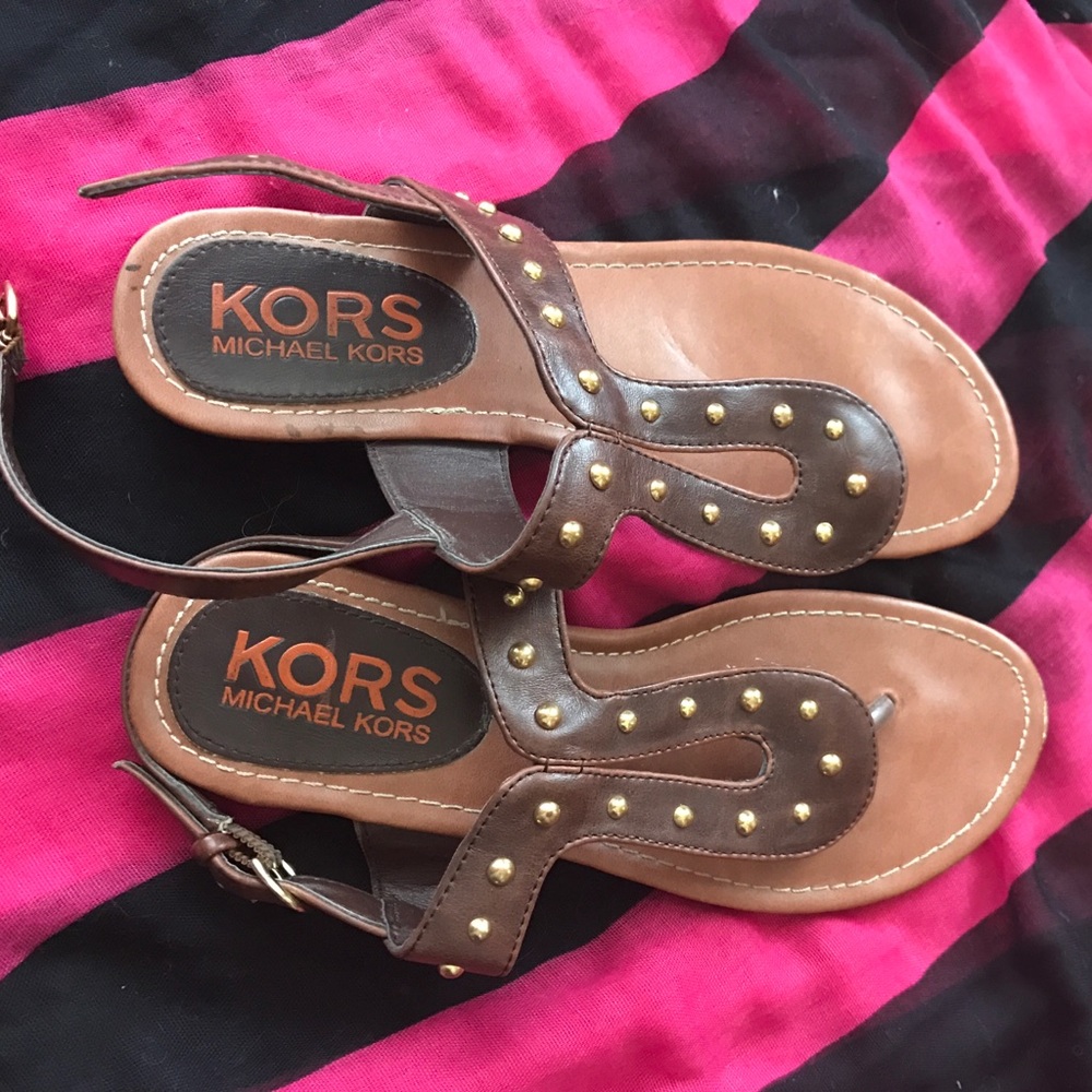 From KORS Michael Kors, the sandals