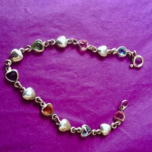Sterling Silver Bracelet -Semi Precious Stones