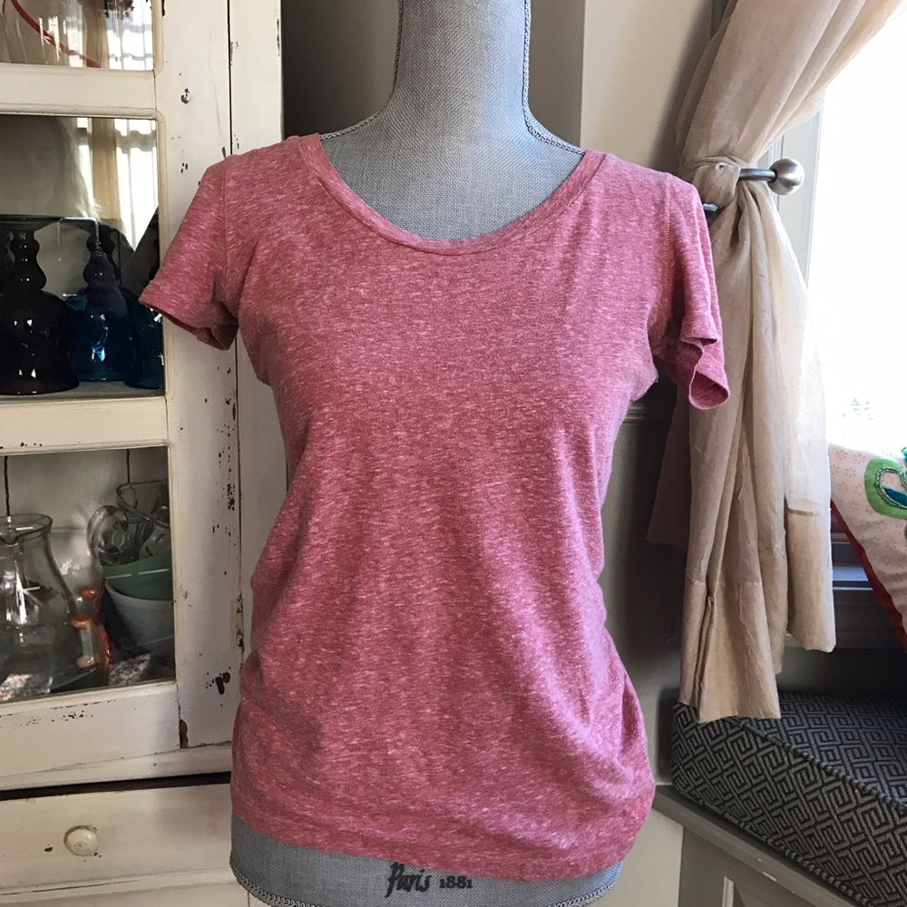 American Eagle Simple Neutral Pink Tee