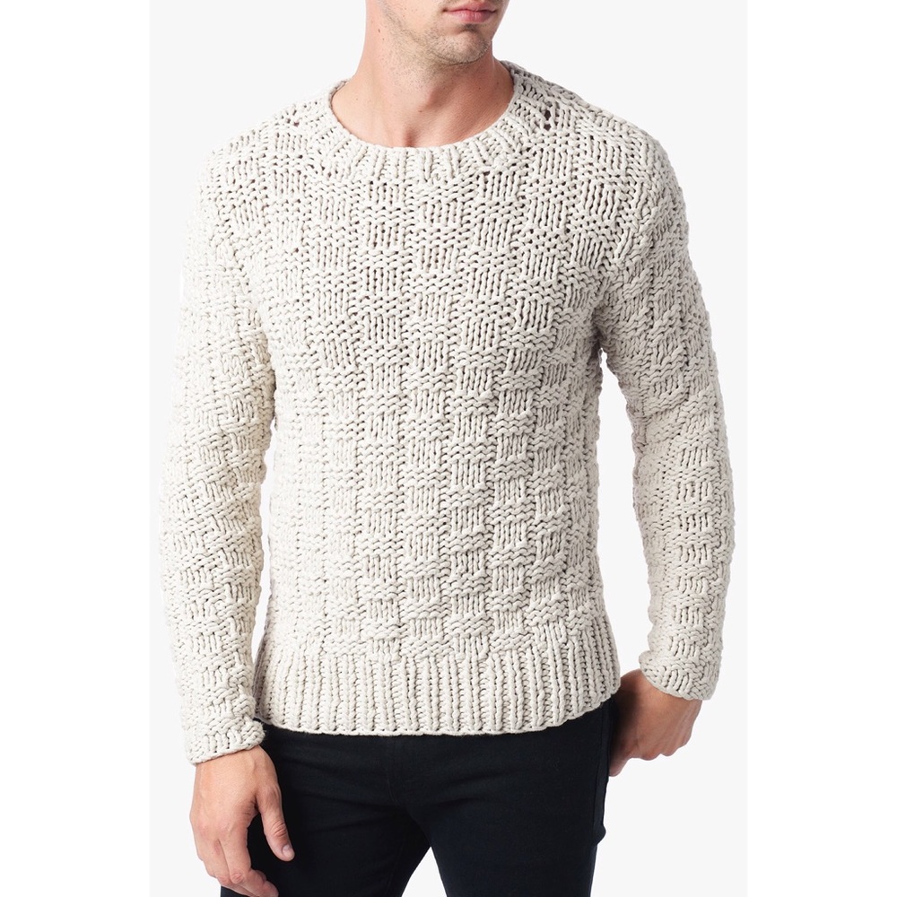 7 for all mankind hand king crew sweater