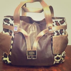 Michale Korus leather w/ cowhide