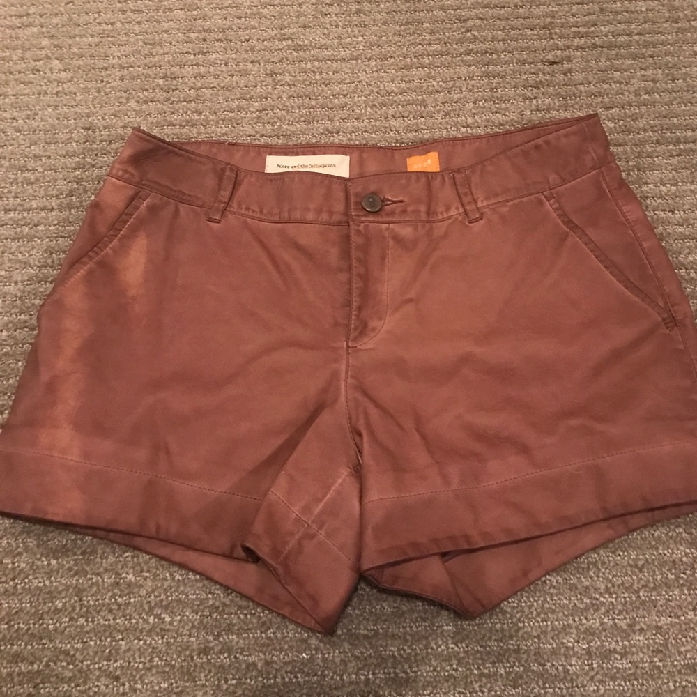 Pilcro leather shorts size 28