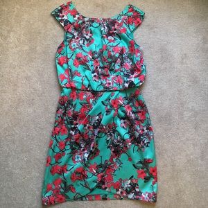 Jessica Simpson Oriental Style Faux Wrap Dress