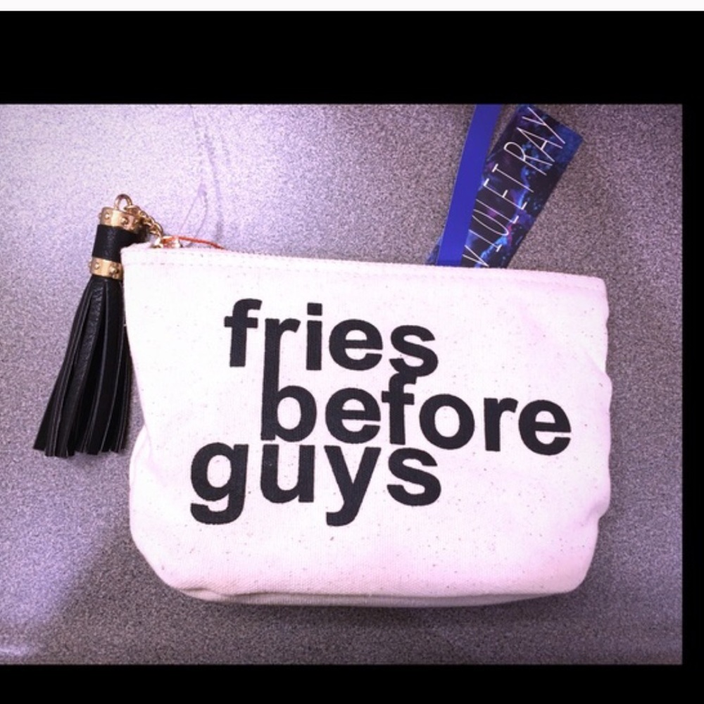 Violet Ray Fries 🍟 before guys make up canvas bag
