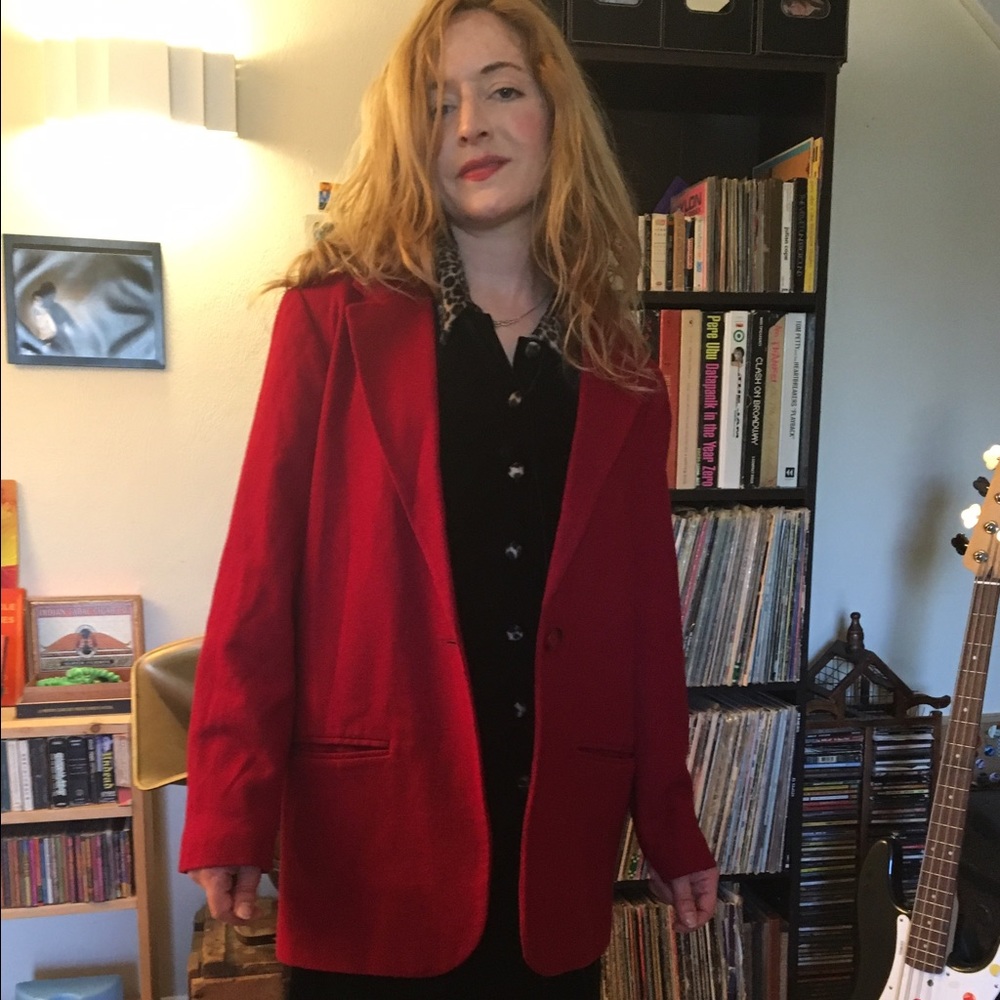 Vintage Red Blazer