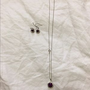 Necklace and earrings