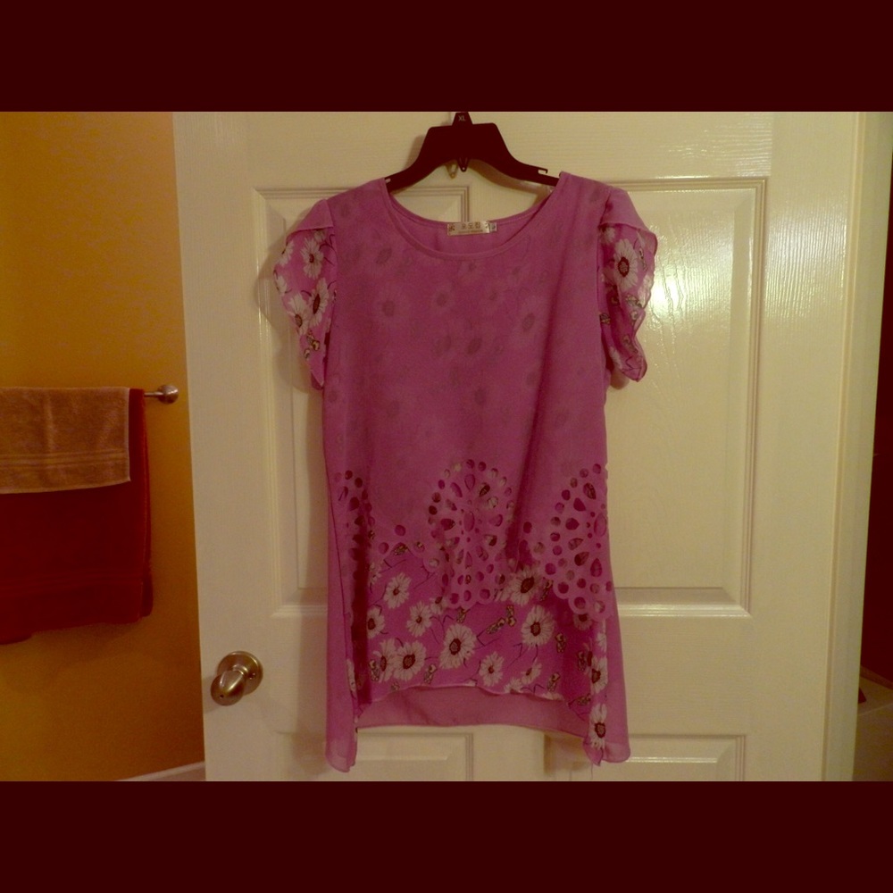 EUC Lavender Tunic size M