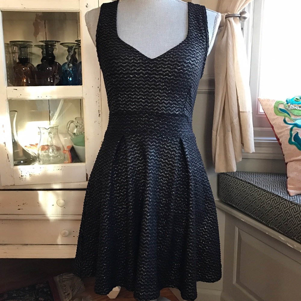 Gorgeous Black and Gold Dress with Gold embroidery