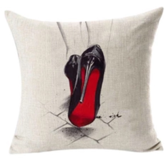 Christian Louboutin Other - Christian Louboutin red bottom shoes pillowcase