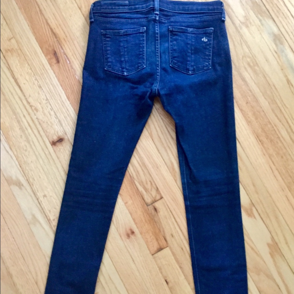 rag & bone dark blue skinny jeans size 27.