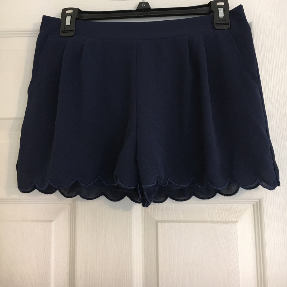 Scalloped shorts