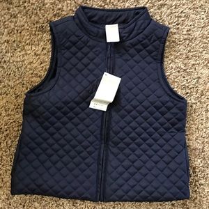 Gymboree blue quilted vest