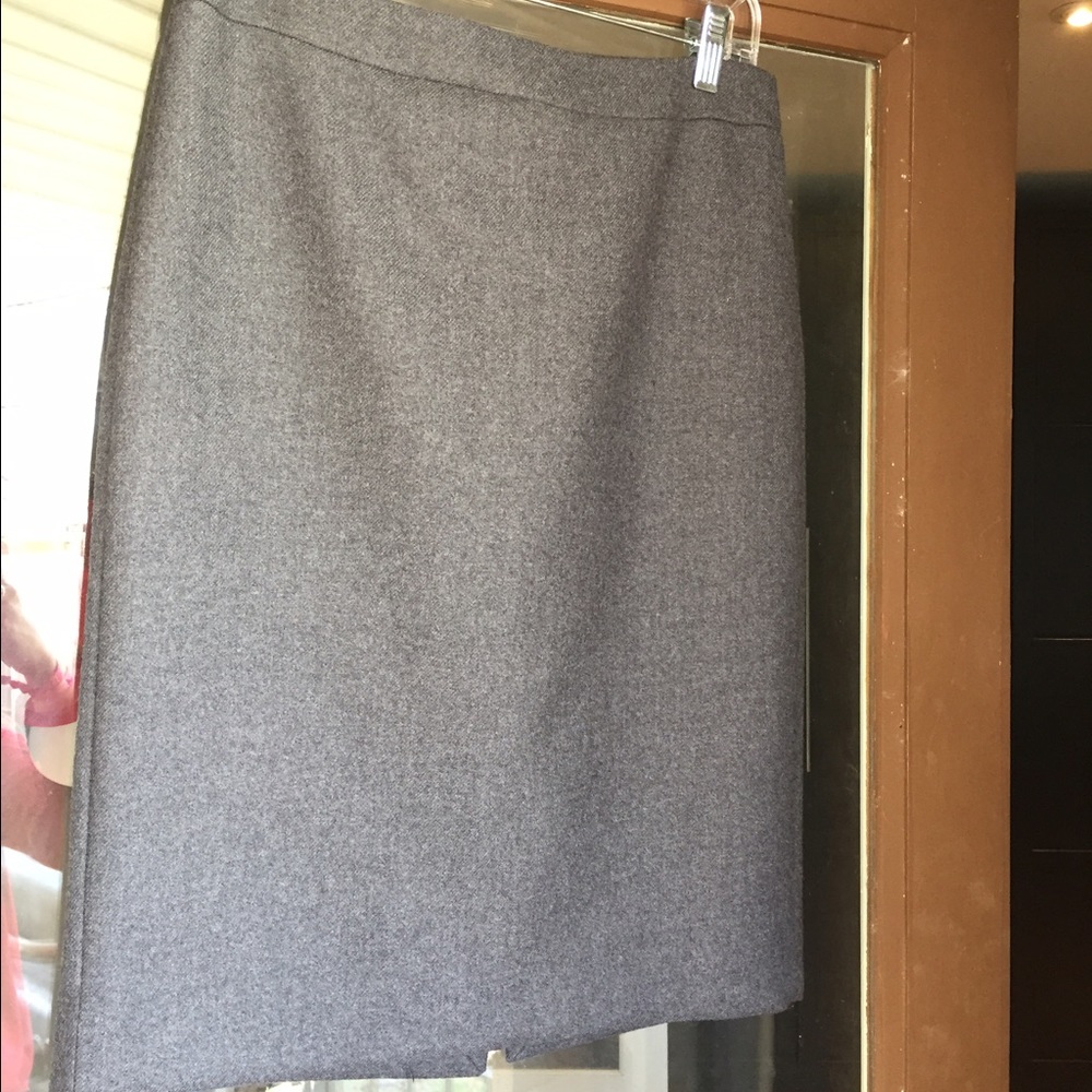 Jcrew grey business skirt