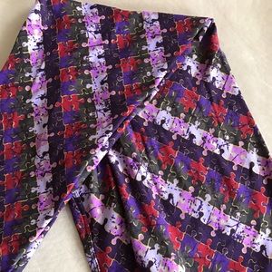 Lularoe Tc puzzle leggings