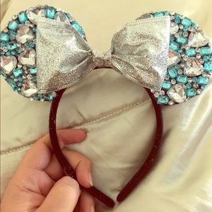 frozen inspired jeweled Mickey ears