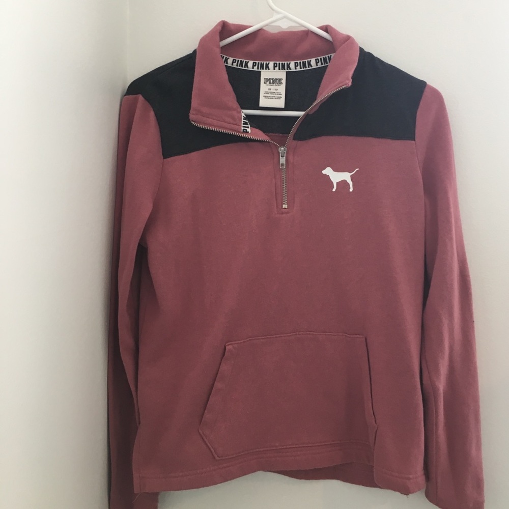 VS Pink quarter zip