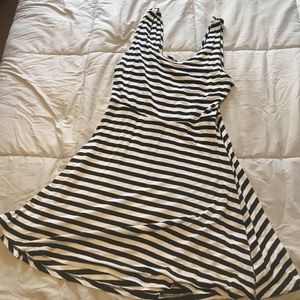 Black and White Striped Summer Dress